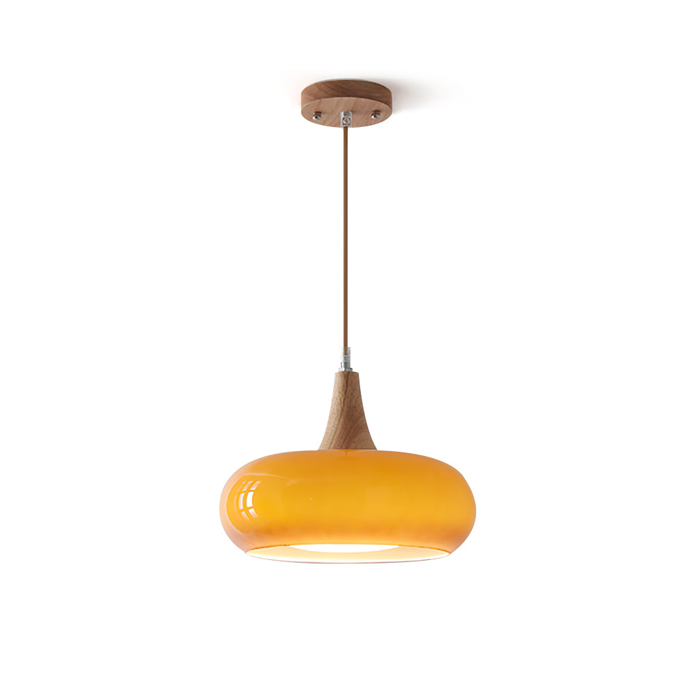 Modern Wooden Pendant Ceiling Light  Minimalist Kitchen & Dining Lamp
