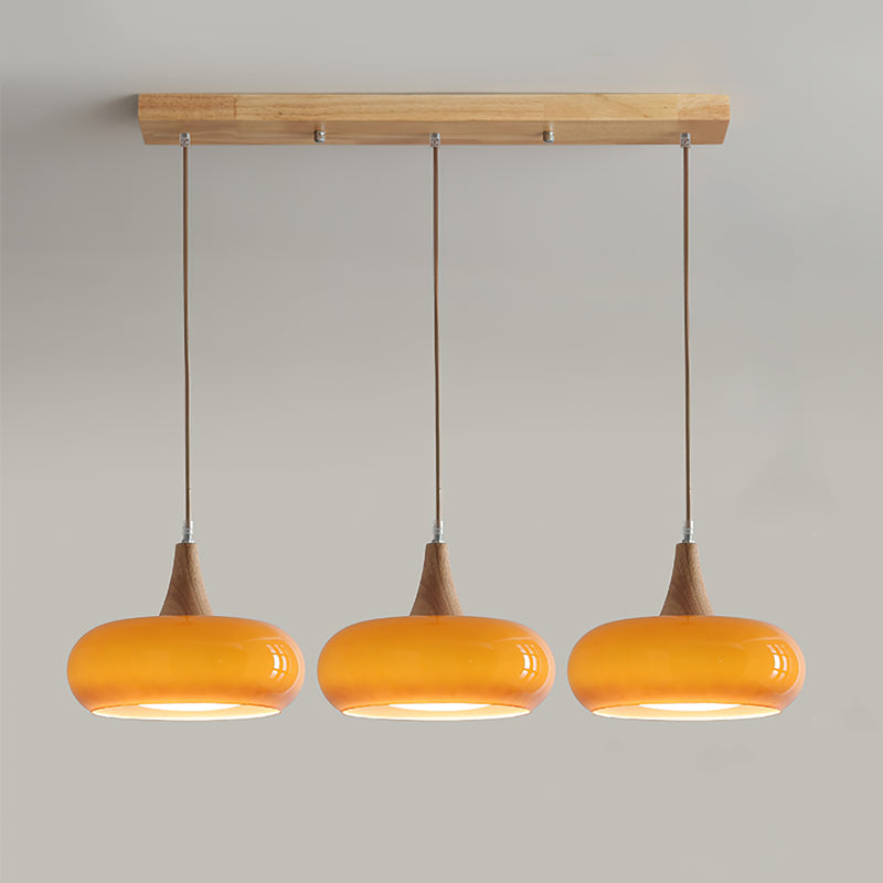 Modern Wooden Pendant Ceiling Light  Minimalist Kitchen & Dining Lamp