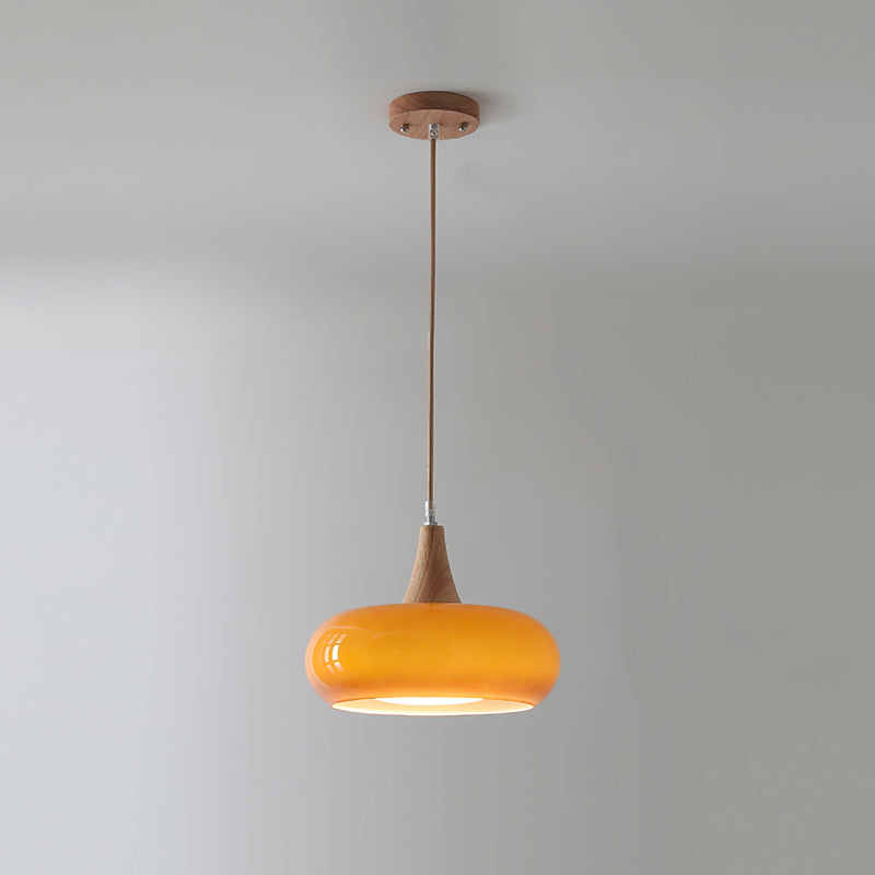 Modern Wooden Pendant Ceiling Light  Minimalist Kitchen & Dining Lamp