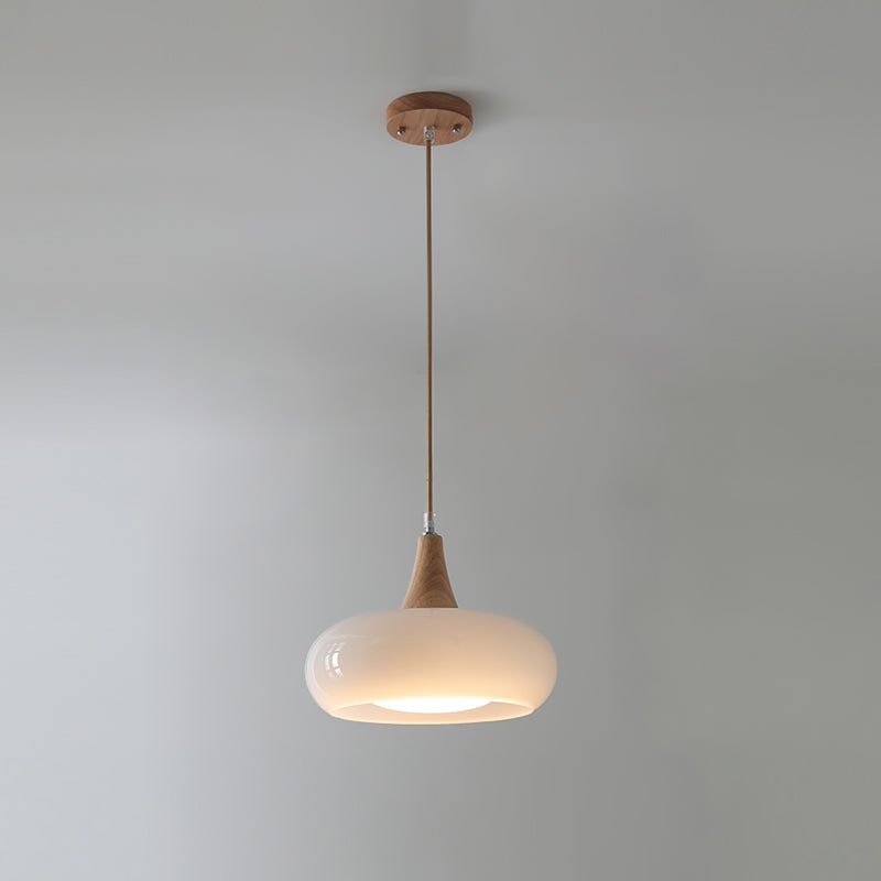 Modern Wooden Pendant Ceiling Light  Minimalist Kitchen & Dining Lamp