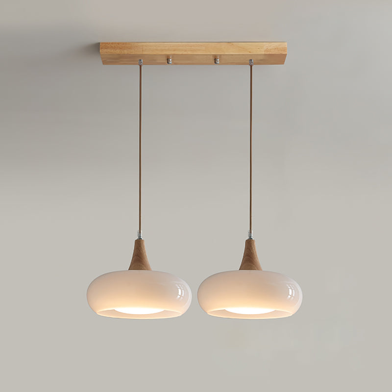 Modern Wooden Pendant Ceiling Light  Minimalist Kitchen & Dining Lamp