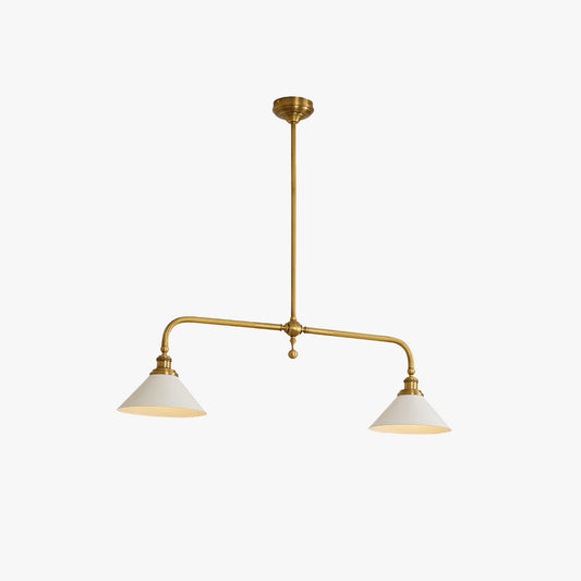 Modern Brass Double Pendant Ceiling Light